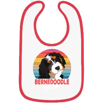 Discover Bernedoodle Mama Dog Mom Owner Bibs