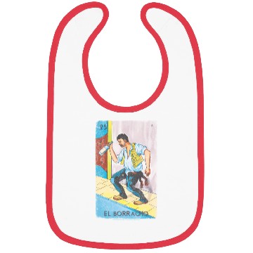 Discover Loteria El Borracho Colorful Tarot Card Bibs