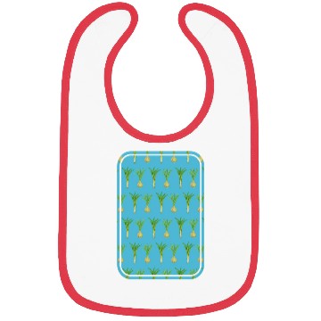 Discover leek and onion pattern Bibs