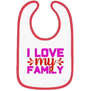 Discover i love my family Bibs
