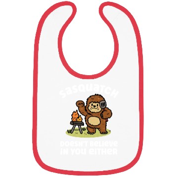 Discover Sasquatch Bigfoot Doesn't Believe Either Summer Bibs