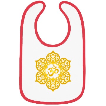 Discover Yellow Lotus Yoga Om Bibs