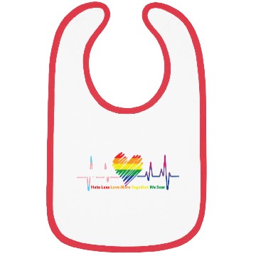 Discover Gay Pride Hate Less Love More Gay Pride Bibs
