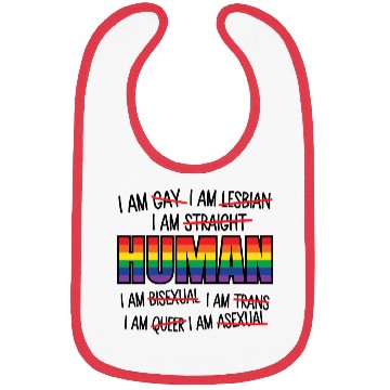 Discover Human LGBT Gay Pride Bibs