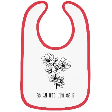 Discover Summer flowers Bibs