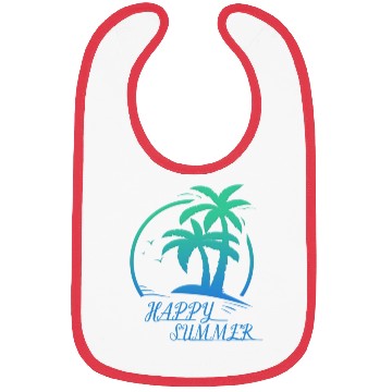 Discover Happy Summer Short Sleeve Bibs