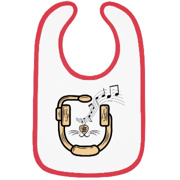 Discover Music And Cat Lover Graphic Bibs