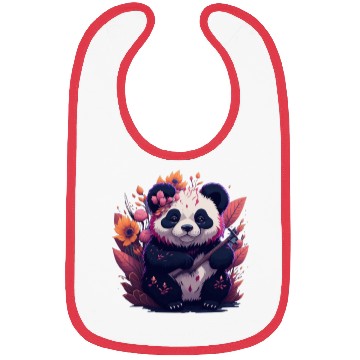 Discover kawaii design cute panda Bibs