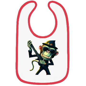 Discover Zombie Monkey with guitar Bibs