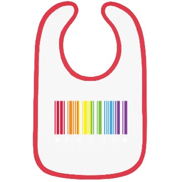 Discover Proud Star Rainbow Barcode LGBTQ Pride Month Gift Bibs
