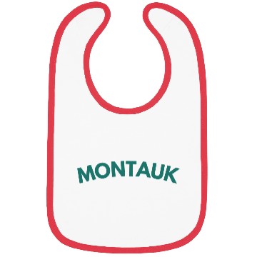 Discover Montauk New York Vintage College Style (Green) Bibs
