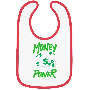 Discover money equals power Bibs