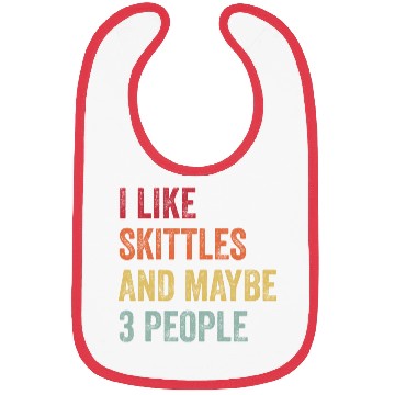 Discover I Like Skittles and Maybe 3 People Gift Bibs