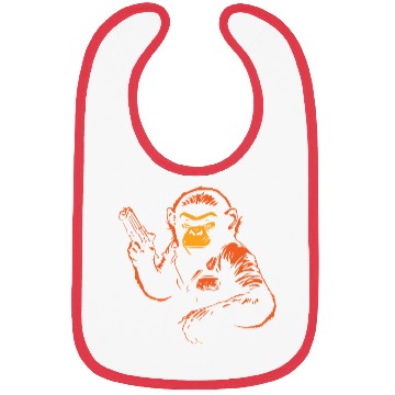 Discover funny monkey Bibs