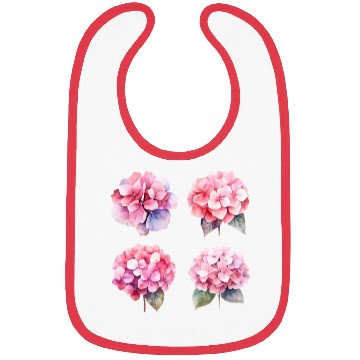 Discover clipart pink hydrangea watercolor flower w Bibs