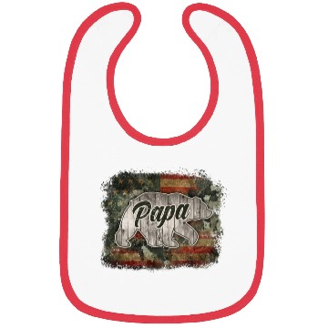 Discover Vintage Papa Bear Fathers Day Bibs