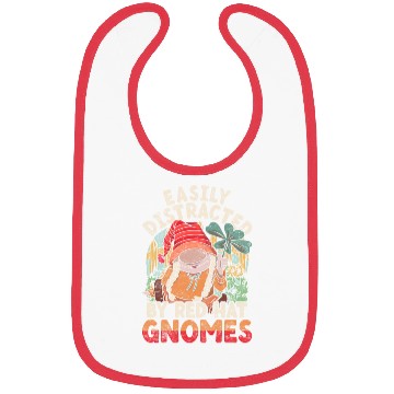 Discover Garden Gnome Easily Distracted By Red Hat Gnomes Bibs
