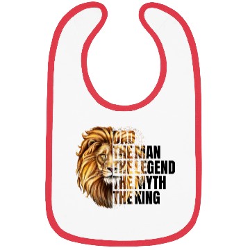 Discover Dad the Man the Legend Leopard Lion Png Bibs