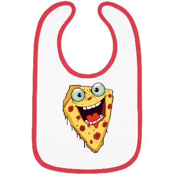 Discover Pizza Art Bibs