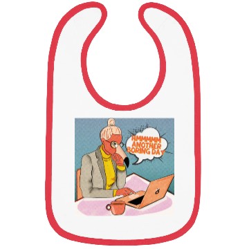 Discover a flamingo having another boring day Bibs