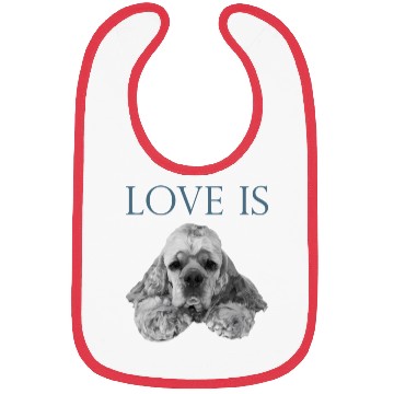 Discover Love Is Cocker Spaniel Bibs