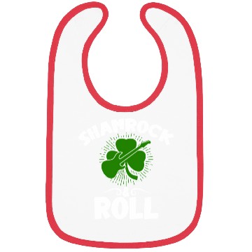 Discover Shamrock Rock And Roll Guitar St Patrick'S Day Bibs