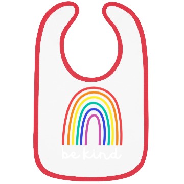 Discover Be Kind Rainbow - Happy Kindness Bibs