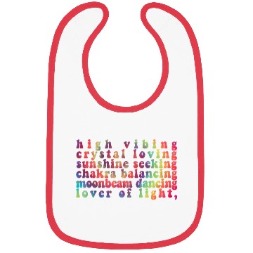 Discover High Vibing Crystal Loving Sunshine Seeking Chakra Bibs