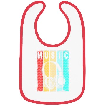 Discover Electronic Music Lover DJ Vintage Retro Bibs