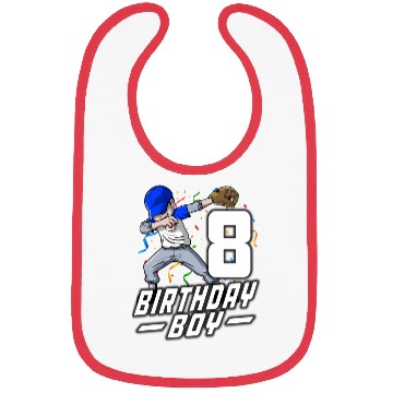 Discover 8 8Th Baseball Dabbing Bibs