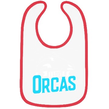Discover I Love Orcas Orca Whale Sea Bibs