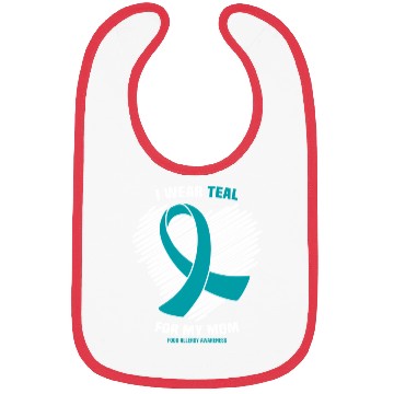 Discover I Wear Teal For My Mom Food Allergy Awareness Bibs