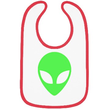 Discover Green Alien Head 90S Style Bibs