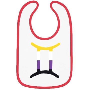 Discover Non Binary Gemini Sign Non Binary Pride Bibs