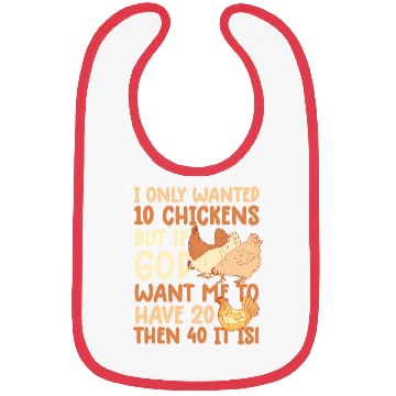 Discover Chicken I Only Wanted 10 Chicken Farmer Farm Bibs