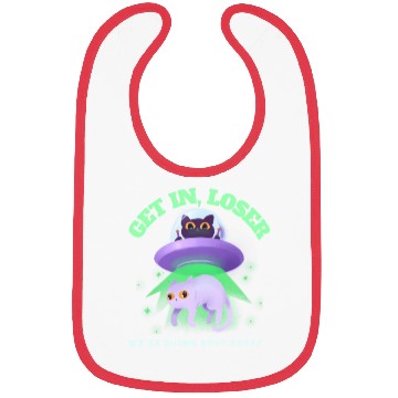 Discover Ufo Cat Alien Abduction We'Re Doing Butt Stuff Bibs