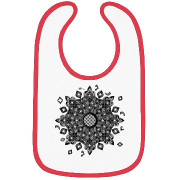 Discover Gothic rosette stained glass ornament Bibs