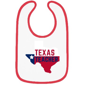 Discover Texas Teacher Life Flag Style Bibs