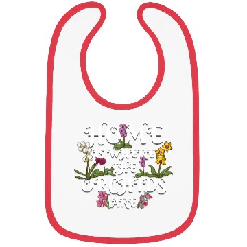 Discover Orchid Flower Lover Women Florist Plants Lover Bibs
