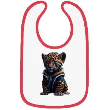 Discover A cute tiny hyper realistic baby jaguar Bibs