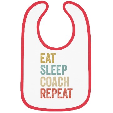 Discover Eat Sleep Coach Repeat Coach Bibs