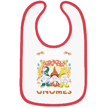 Discover Easily Distracted By Gnomes Garden Gnome Bibs
