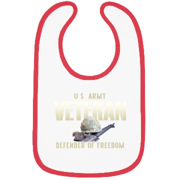 Discover US Army Veteran: Defender of Freedom Bibs