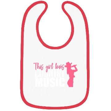 Discover This Girl Loves Country Music A Western Folk Fan Bibs