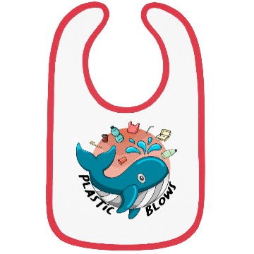 Discover Earth Day Plastic Blows Whale Lover Plastic Free Bibs