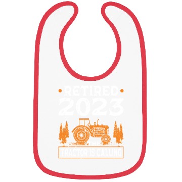 Discover Retired Farmer Funny Retirement Tractor Bibs
