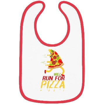 Discover Will run for pizza Bibs