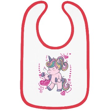 Discover Unicorn trains in the gym and loves bodybuilding Bibs