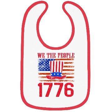 Discover We the People 1776 Independence Day US Patriot Bibs