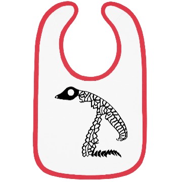 Discover abstract tribal reptile skeleton vector Bibs